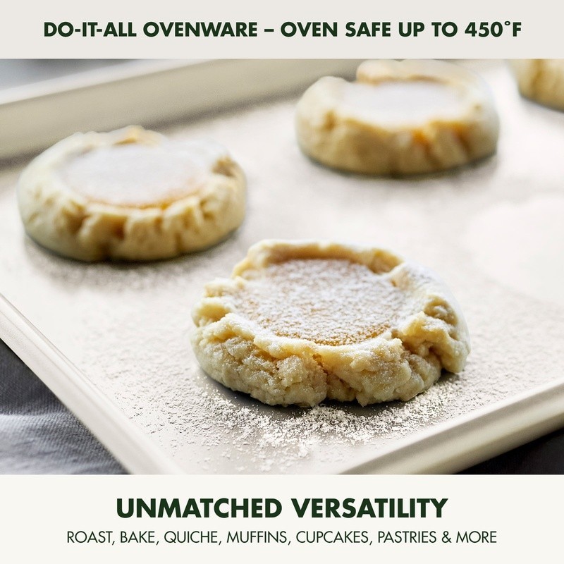 Ceramic Nonstick Cookie Sheet 13x9 Heavy Duty Baking Pan Oven Safe Easy Clean US gallery