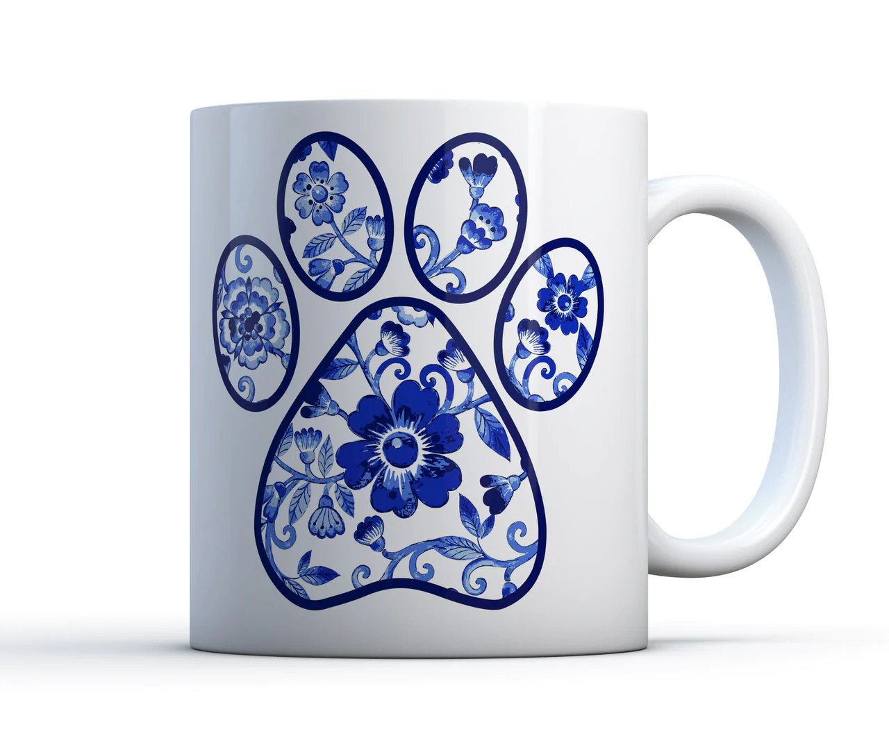 Pretty Paw Print Custom White Ceramic Mug (11 oz or 15 oz) gallery