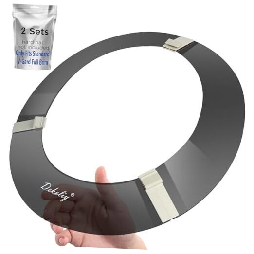 Hard Hat Sun Shade Fits Standard V-Gard Full Brim Attachment, Replaceable 2 pcs gallery