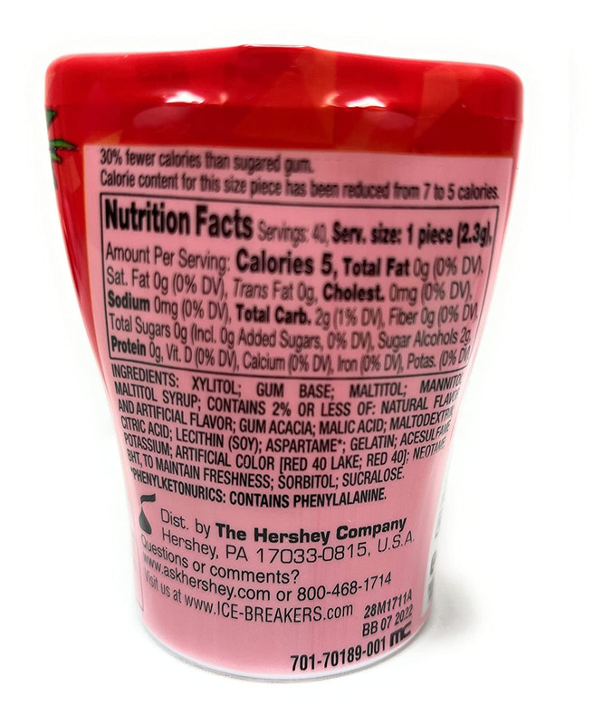 ICE BREAKERS ICE CUBES, Fruit Punch, Sugar Free, 40 Pieces (3 Pack) Limited Time gallery
