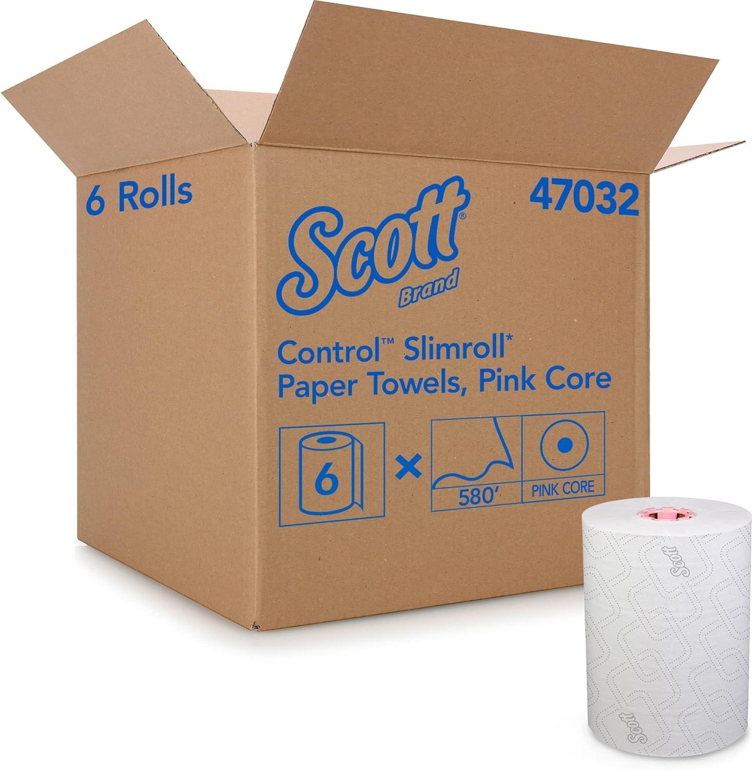 Scott® Control MOD Slimroll 1-Ply Paper Towels, FSC® Certified, 580' Per Roll, P gallery