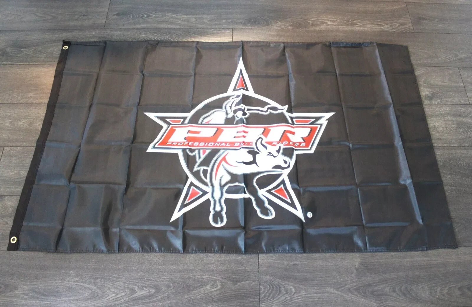 PBR Professional Bull Riders Banner Black Flag Rodeo Riding 3x5 feet Western gallery