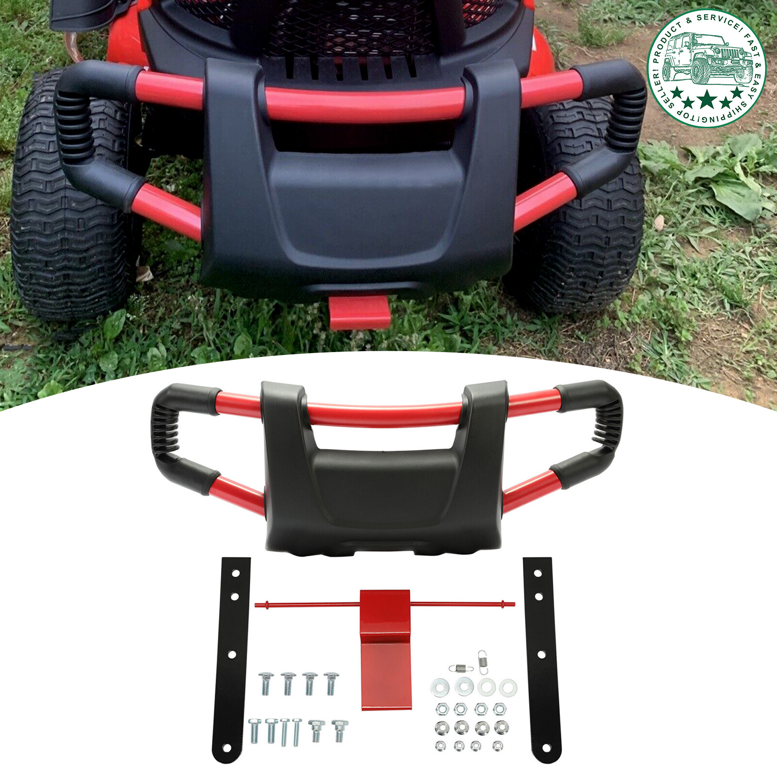 Red/Black Edge Front Brush Guard for Craftsman Mower Craftsman LT2000 432370 gallery