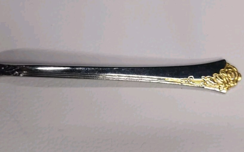Oneida Golden Damask Rose Cube Mark Flatware Lot 5 Pc gallery