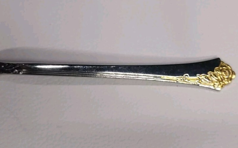 Oneida Golden Damask Rose Cube Mark Flatware Lot 5 Pc gallery