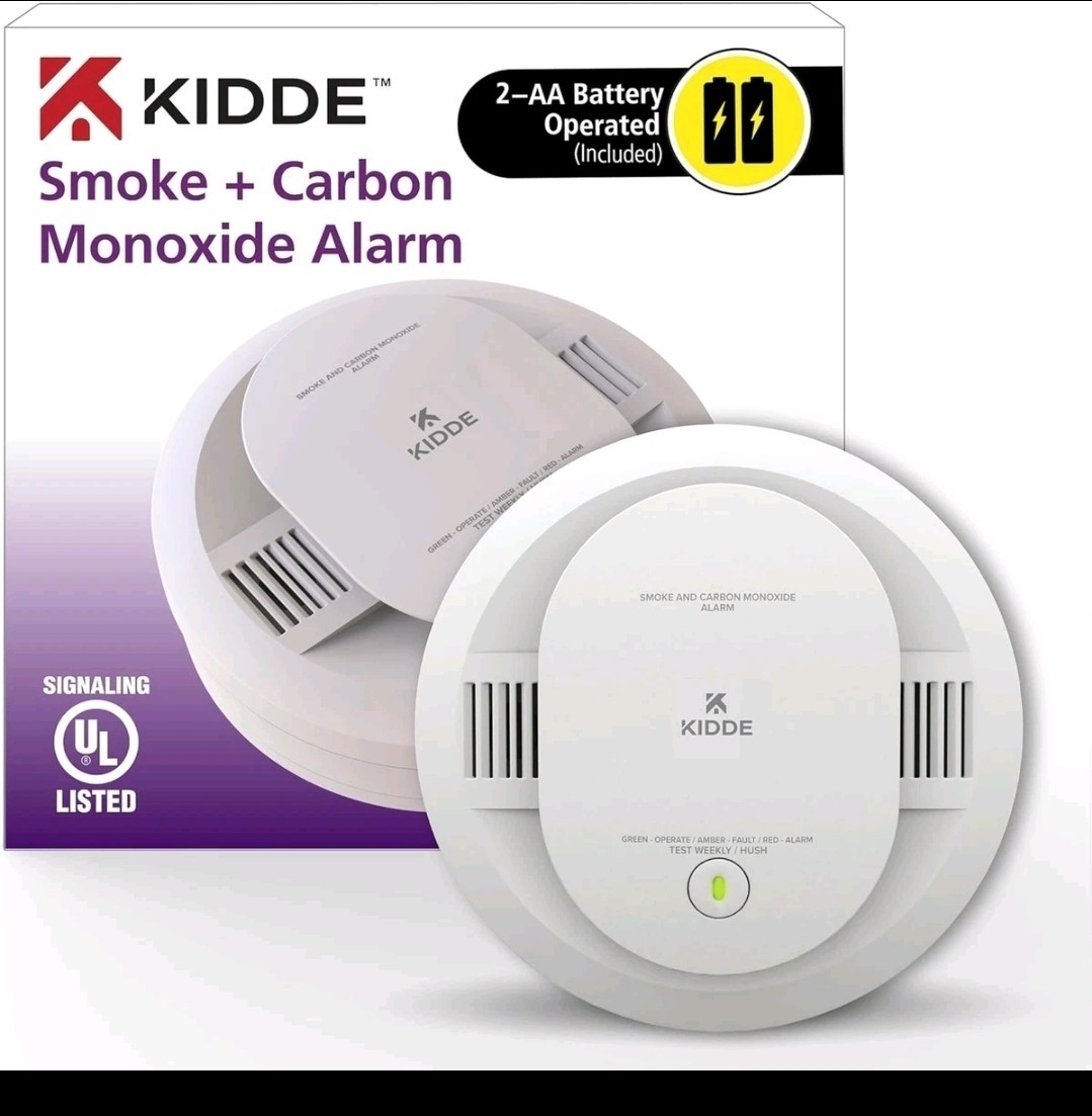 Kidde Smoke & CO Detector, AA Battery, LED, MAY 2024 (900-CUDR) gallery