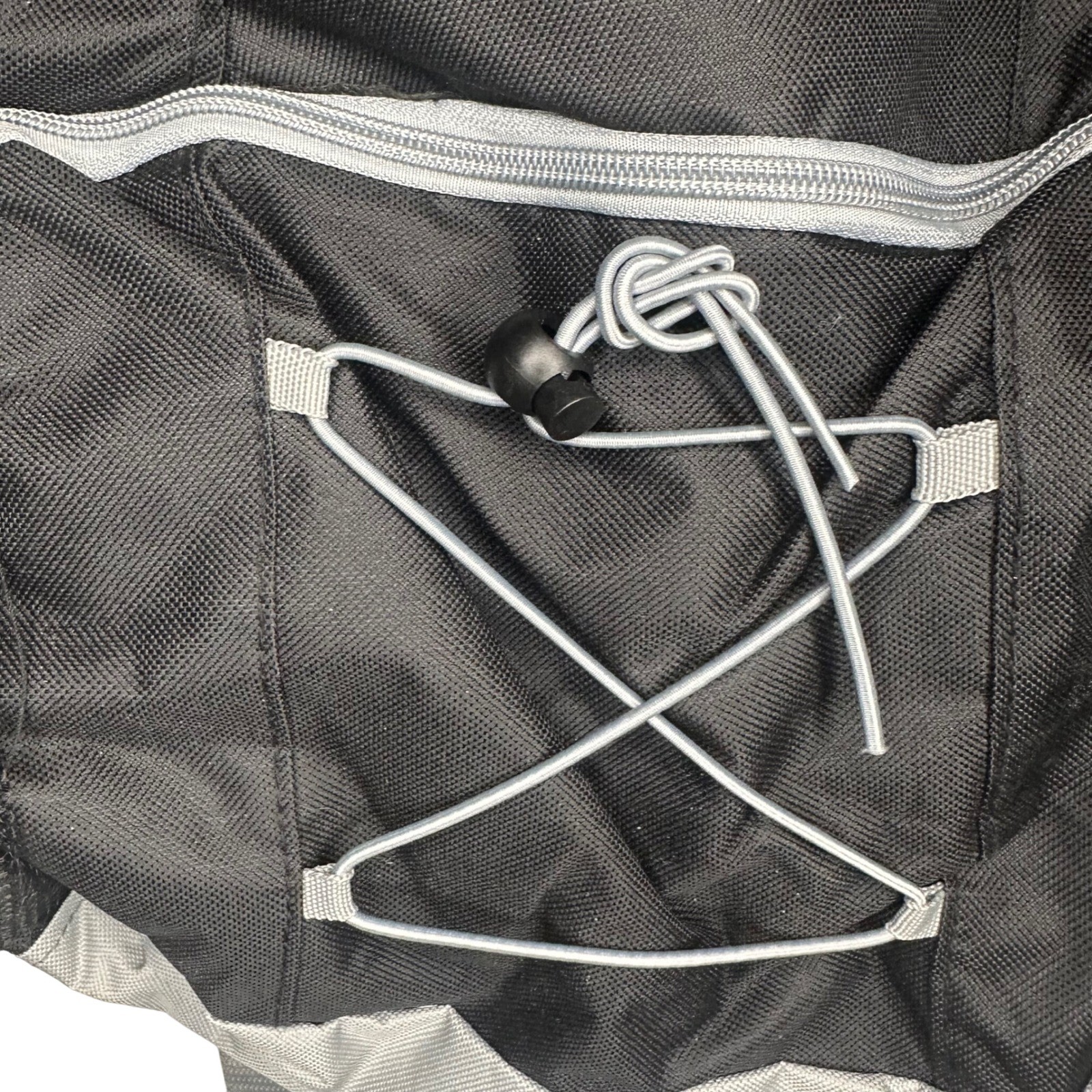 NWT Moda West Black Backpack with Bungee Cord & Mesh Pockets - New 3