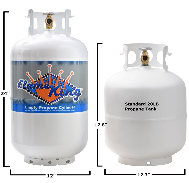30 lb. Vertical Cylinder Refillable LPG Steel Propane Tank OPD Valve gallery
