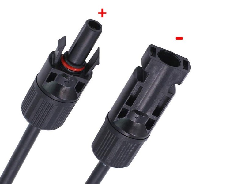 Solar Panel Connectors 10AWG Compatible with MC-4 Solar Connecter to SAE Adapter gallery