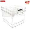 2-Pack Extra-Large Clear Storage Bins 11.5” L x 14” W x 9” H w/Cutout Handles... gallery