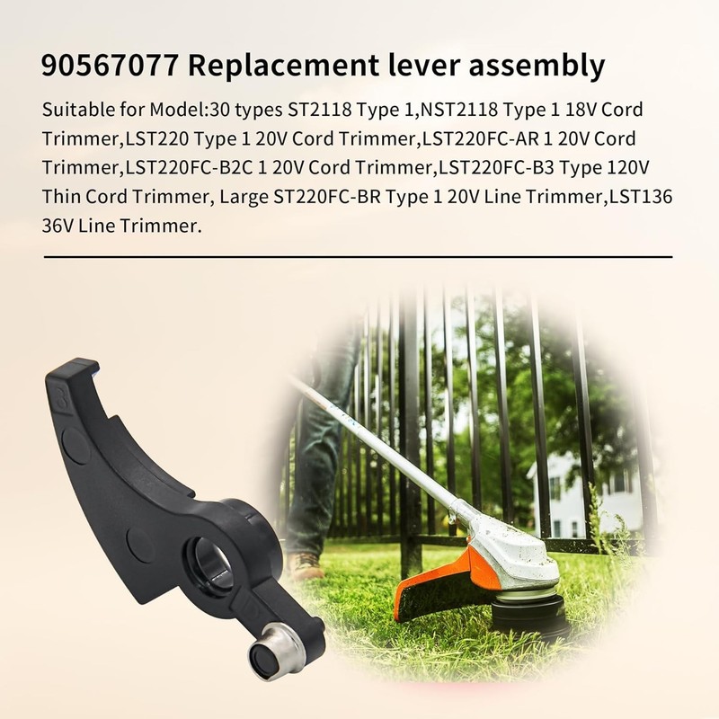 4-Pack 90567077 Trimmer Replacement Lever Assembly for Black&Decker NST2118 LST2 gallery