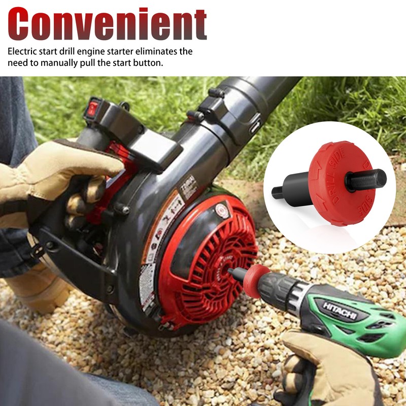 Jump Start Electric Engine Easy Starter Drill Bit Adapter For Troy-Bilt Trimmers gallery