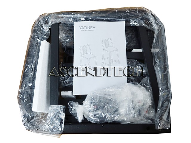 YATINEY BY01L2 2-PACK BLACK PARTICLEBOARD METAL ERGONOMIC BAR STOOLS BY01L2BRY1 gallery
