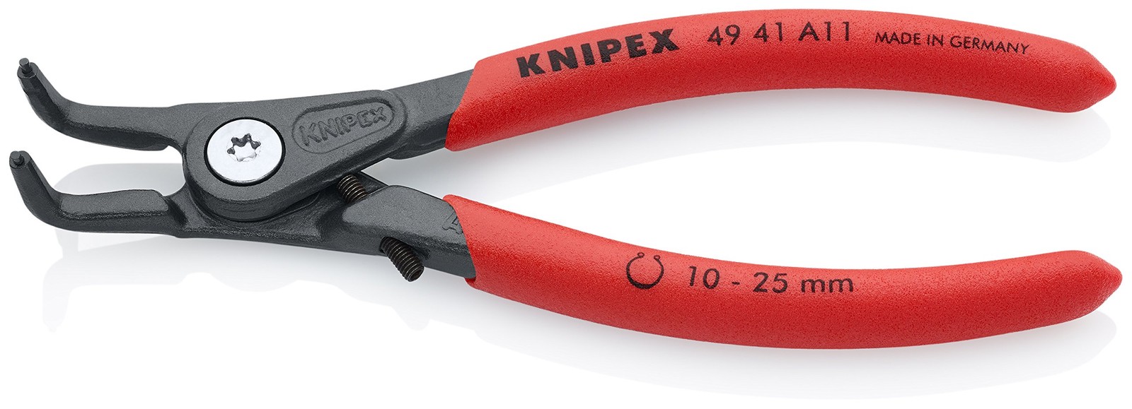 KNIPEX Tools 49 41 A11 Precision Circlip SnapRing Pliers with Limiter, Extern... gallery