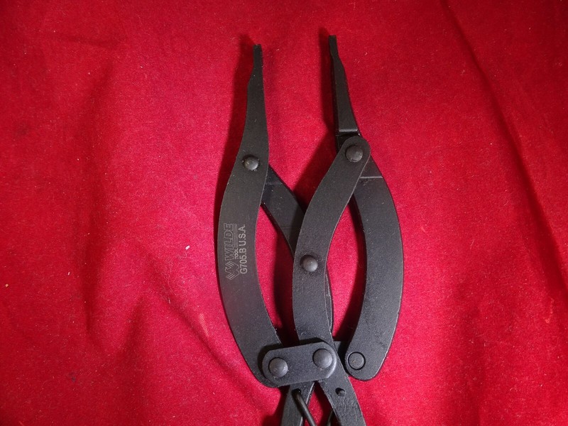 WILDE TOOL G705B 10”Straight Compound LockRing Pliers Snap Retaining USA Made gallery