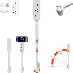 Electrical Outlet Expander Power Socket Extender Sofas 180° Rotating plug US