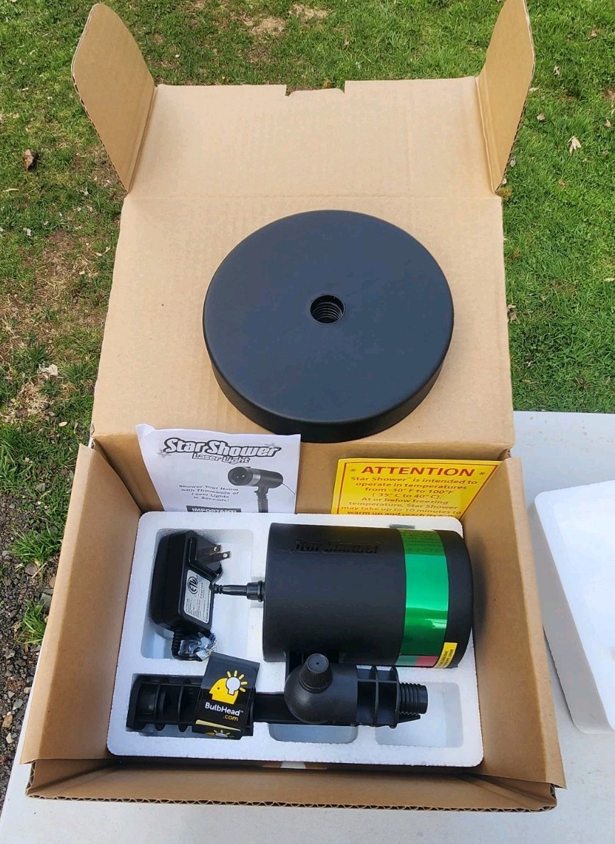 Star Shower Laser Light Projector Black Outdoor Red/Green or Green Laser Light gallery