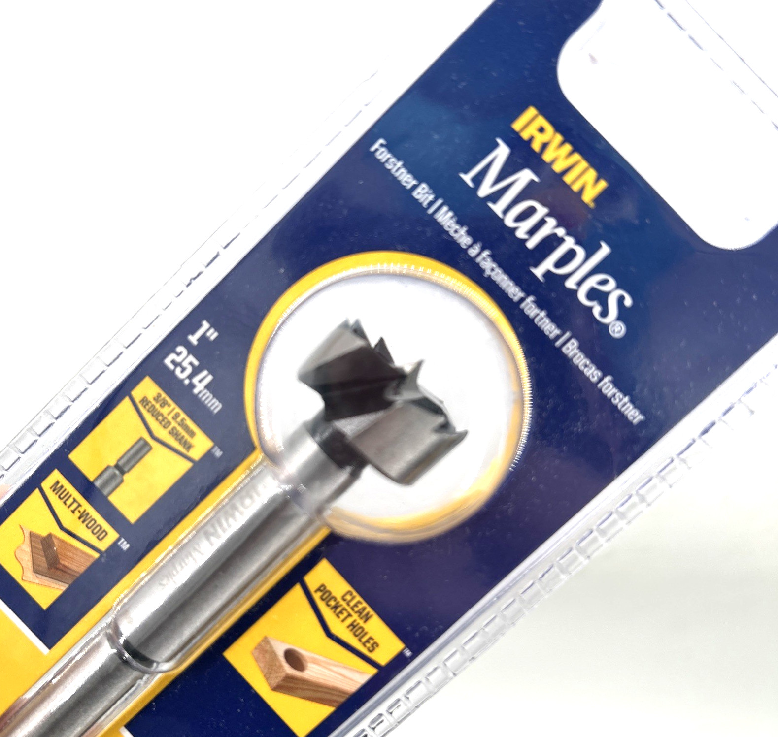 Irwin Round Shank 1" Carbon Steel Forstner Drill Bit Tool 1966900 gallery