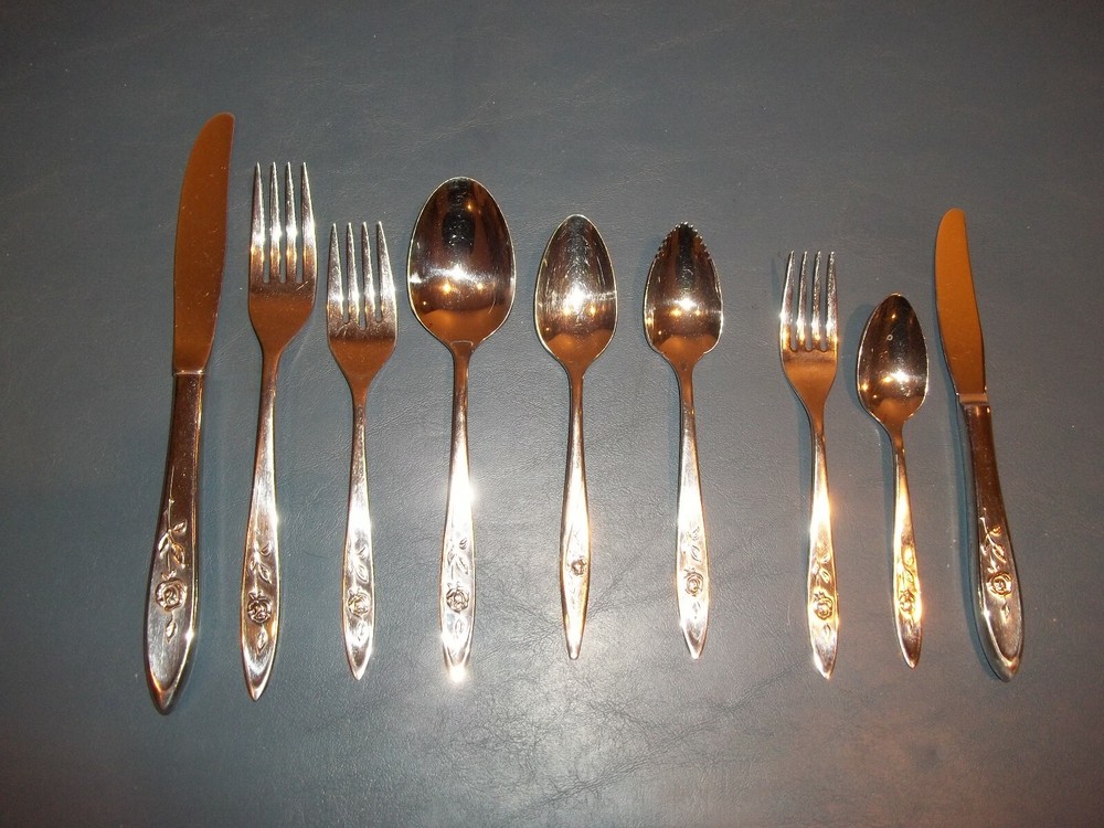 Oneida Stainless Flatware Choice Single Item Made 1960 MY ROSE Pattern Glossy