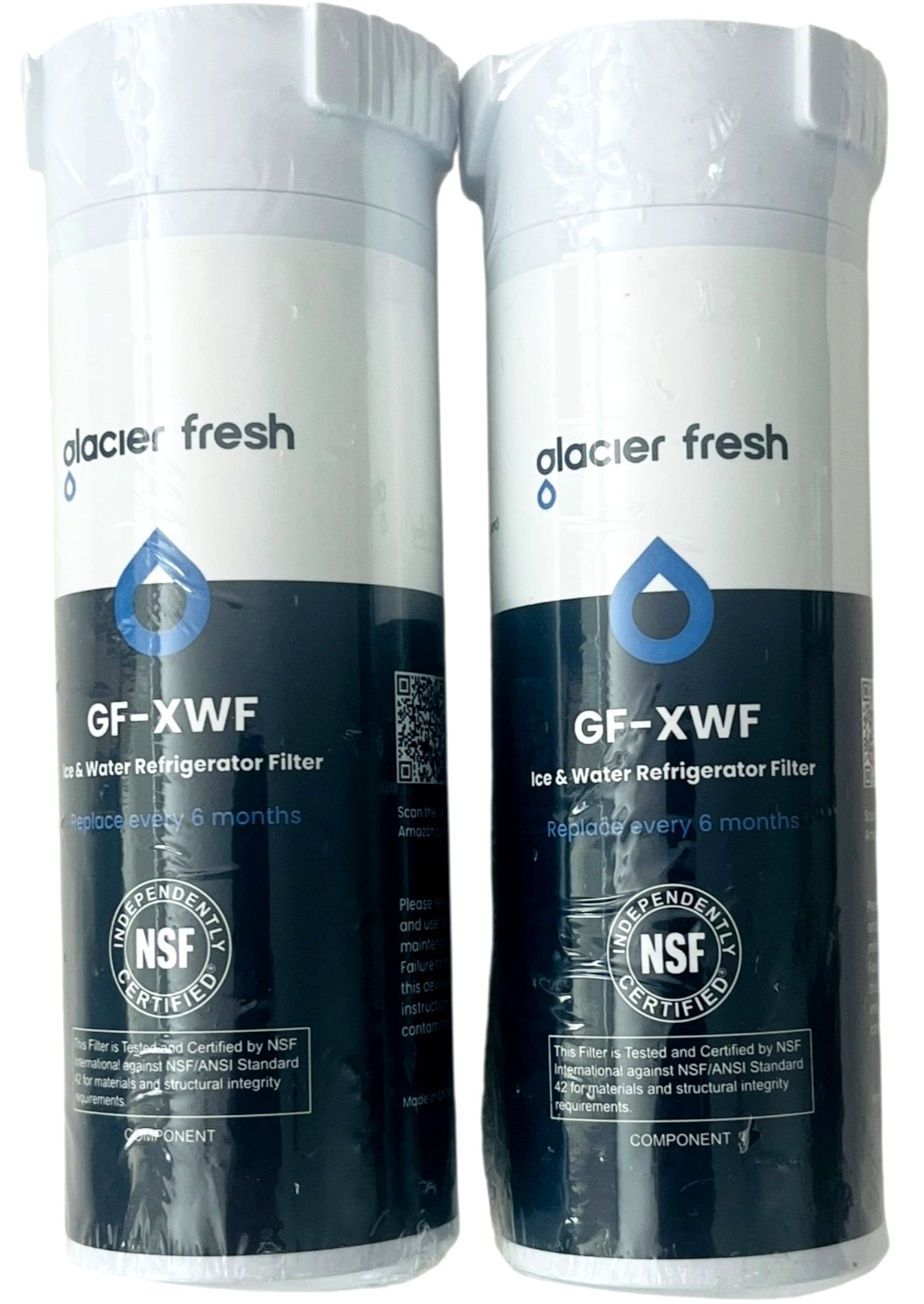 Glacier Fresh GF-XWF Refrigerator Ice & Water Filters - NEW & Sealed - LOT of 2 gallery