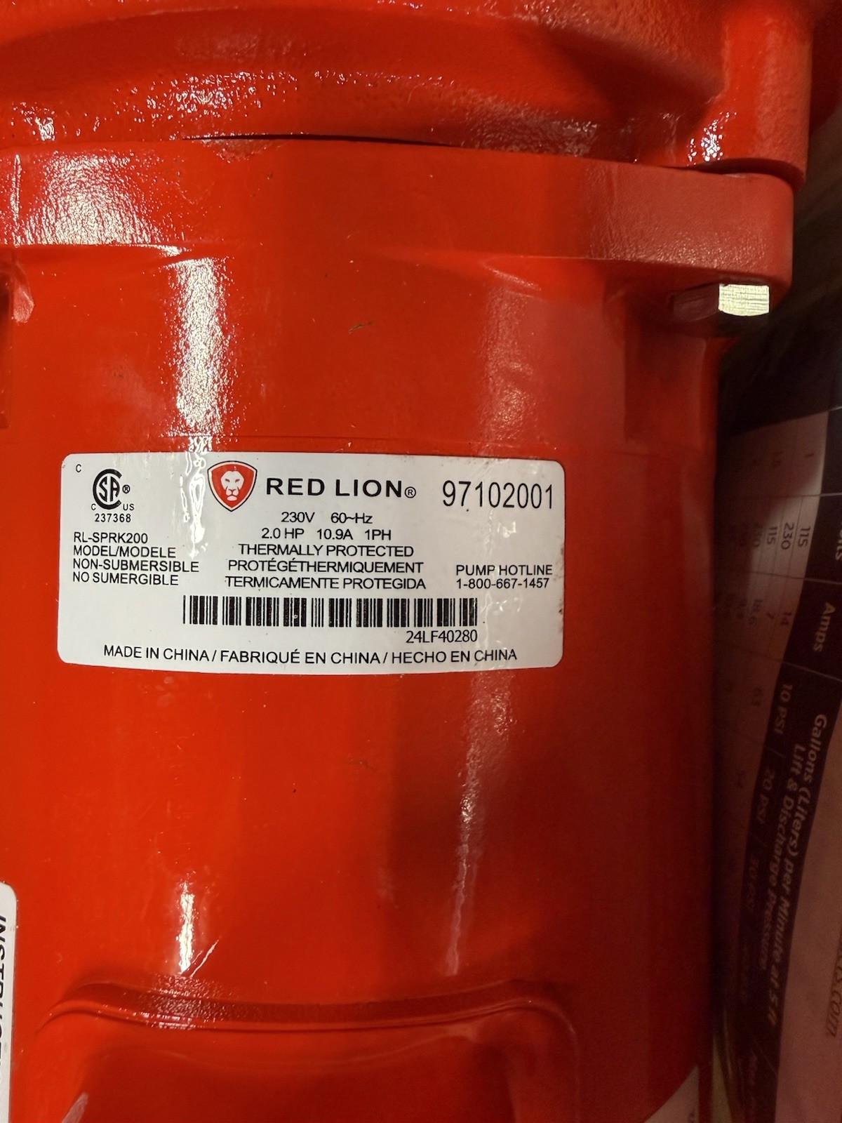 Red Lion Rl-200sprk 240v Sprinkler Pump gallery