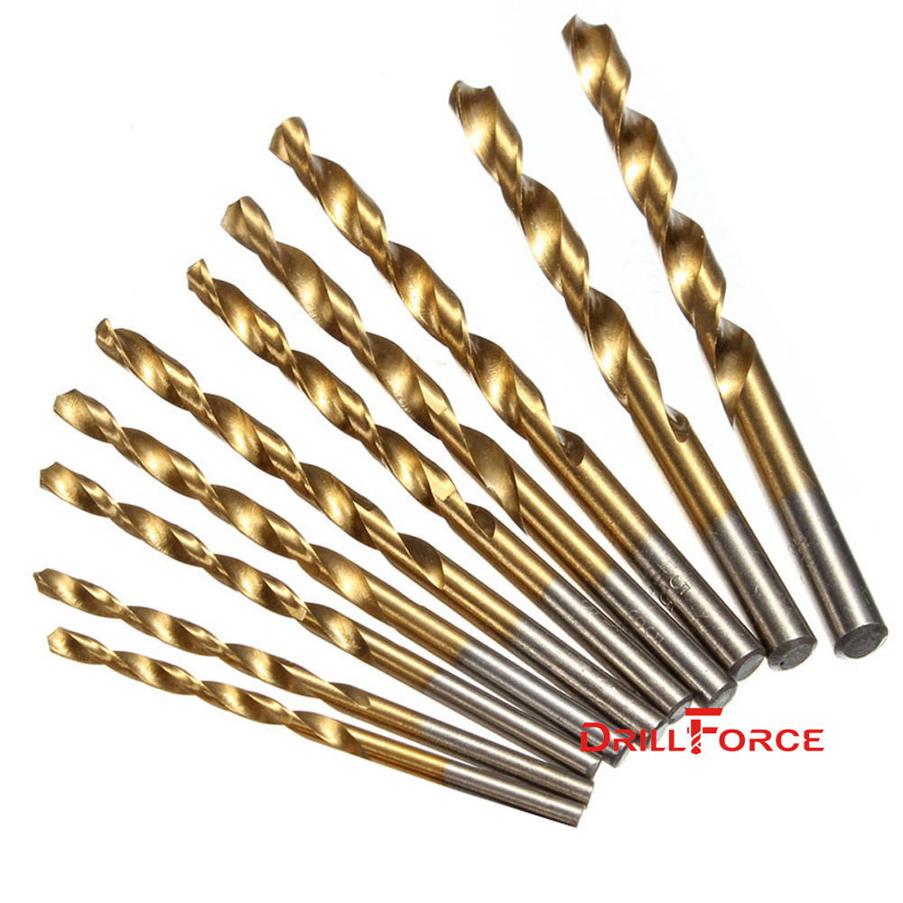 100PCS 1/8" Drill Bit Set HSS Titanium Jobber Length Twist Metal Drill Bit Tools gallery