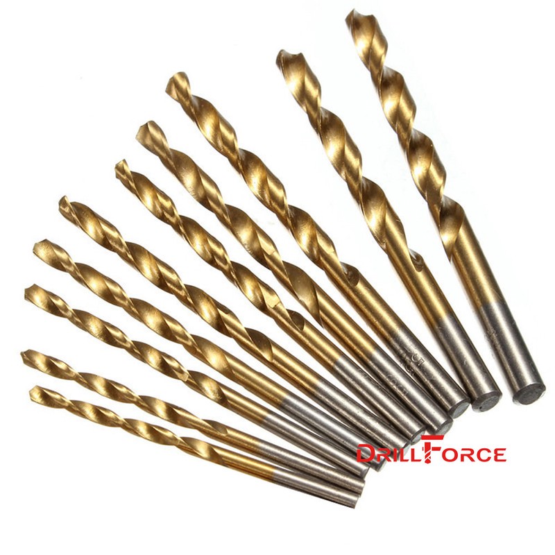 100PCS 1/8" Drill Bit Set HSS Titanium Jobber Length Twist Metal Drill Bit Tools gallery