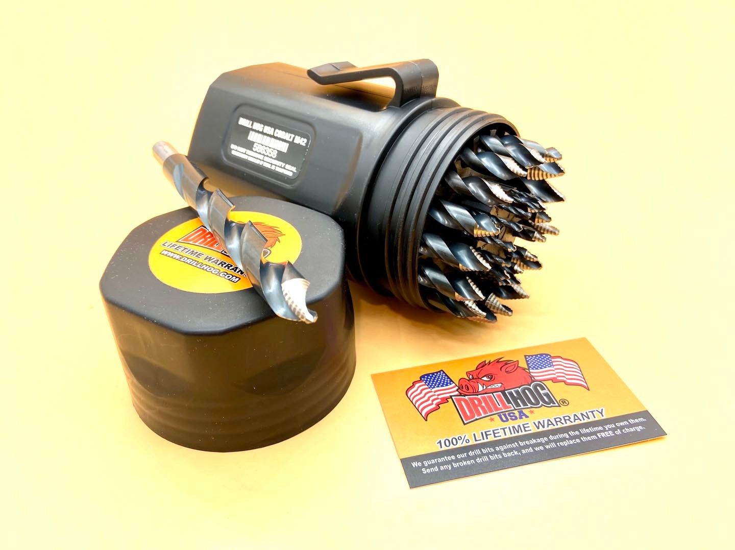 29 Pc Turbo Cobalt M42 Drill Bit Set Turbo Tip Drill Hog® Lifetime Warranty gallery