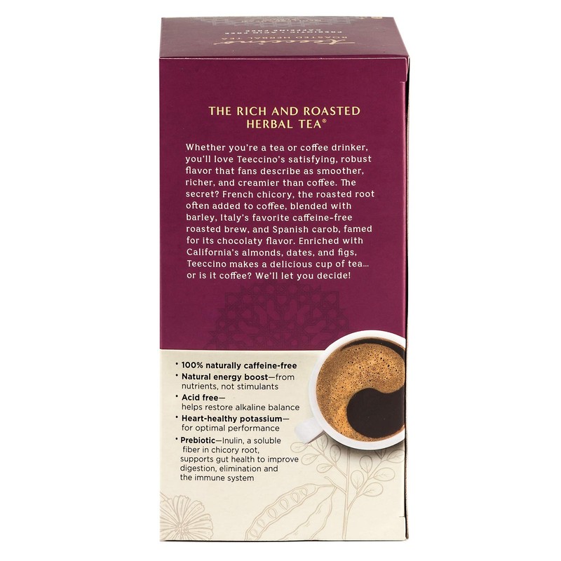 Teeccino Herbal Tea - Almond Amaretto - Rich & Roasted Herbal Tea That's Caffein gallery
