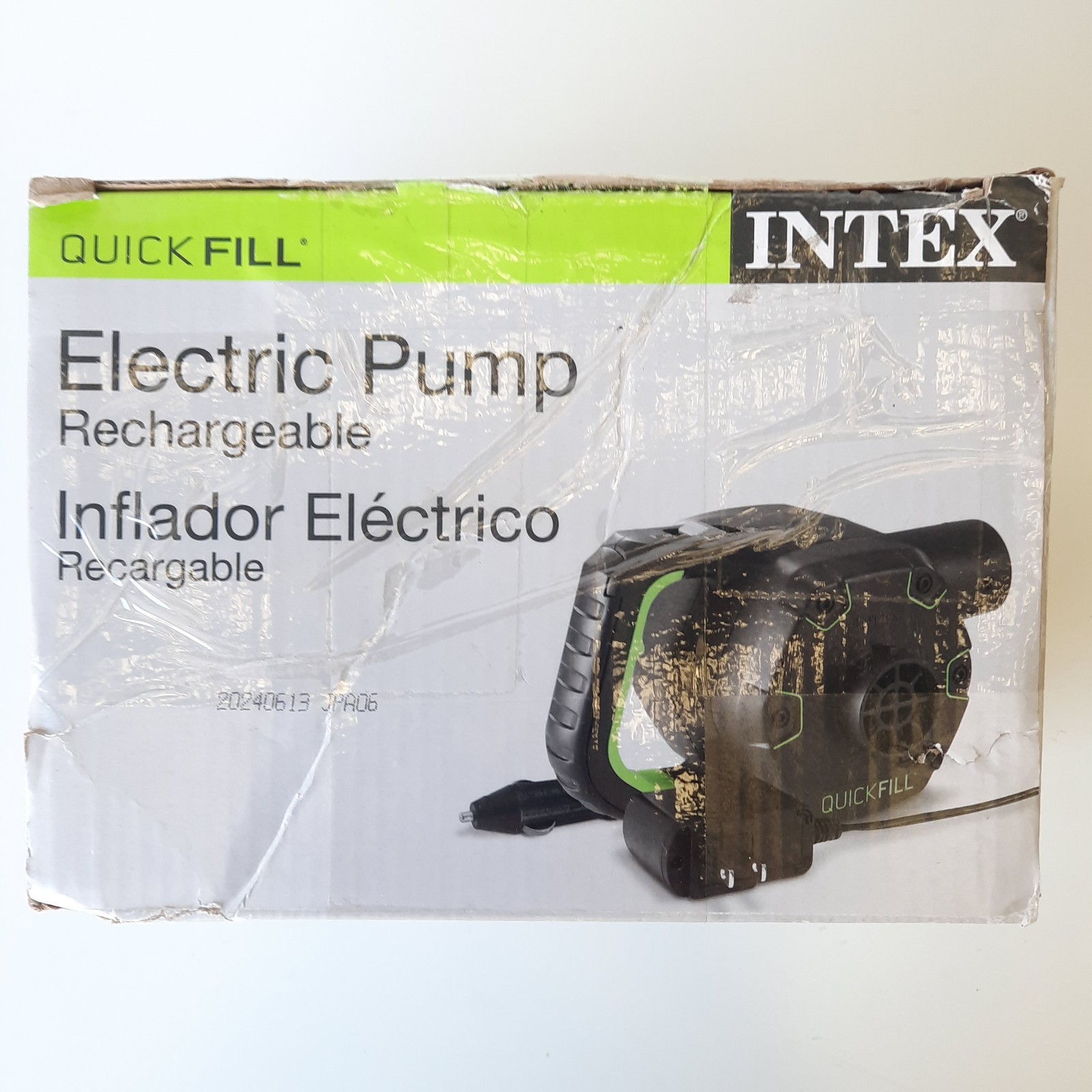 INTEX Gray 120V Cordless Quick Fill Air Pump 34.56 oz Camping C4 gallery