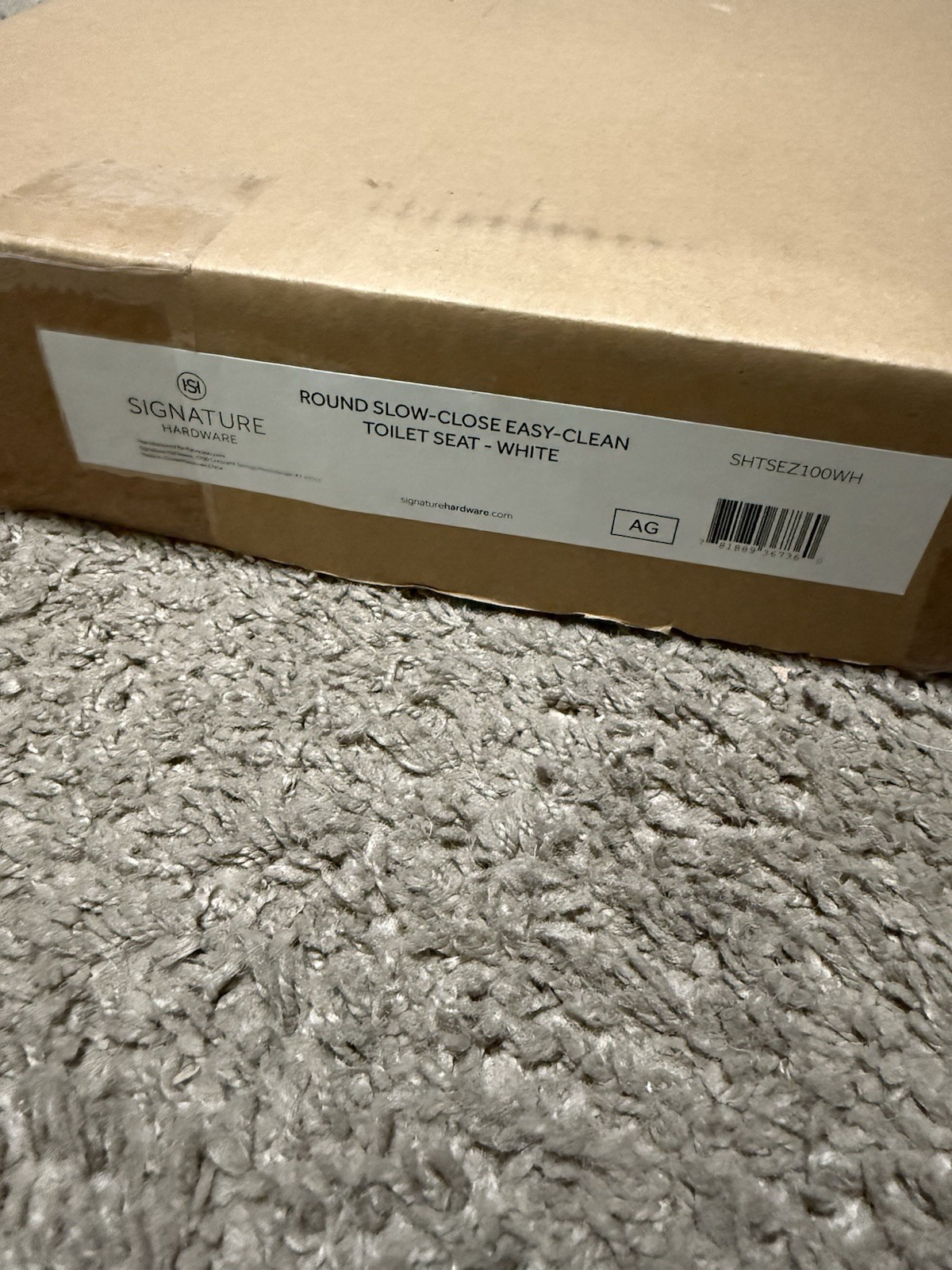 Signature Hardware 447327 Bradenton Round Closed-Front Toilet Seat and Lid NEW gallery