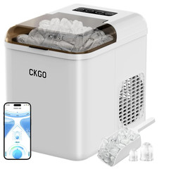 Smart Ice Maker Countertop, 33 Lbs per Day 9 Cubes in 6 Mins, Self-Cleaning Comp