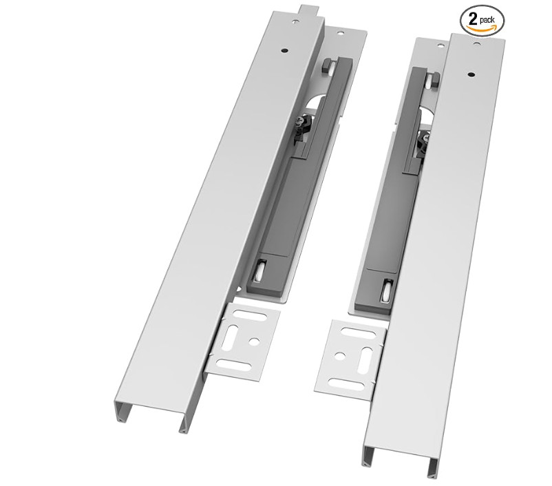 16" Undermount Drawer Slide Soft Close Bottom Mounted 1 set Support 88 lb gallery