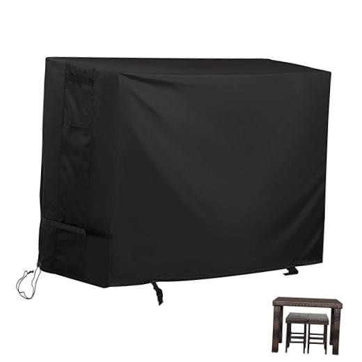 Patio High Top Dining Set Cover, Outdoor Table Rectangular-48.5"L x 31"D x 35"H gallery