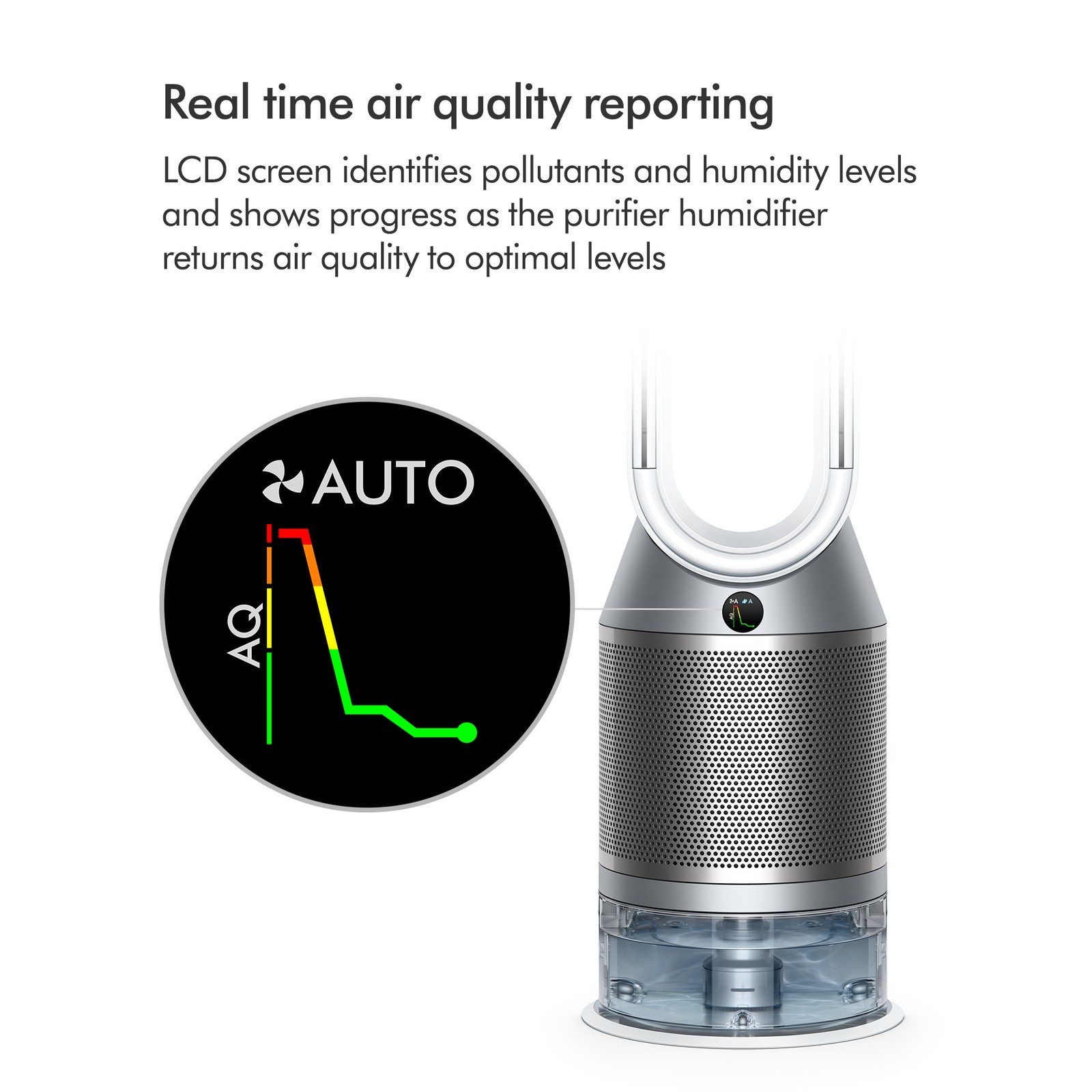 Dyson Pure Humidify+Cool™ Purifying Humidifying Fan PH3A | White/Nickel | gallery