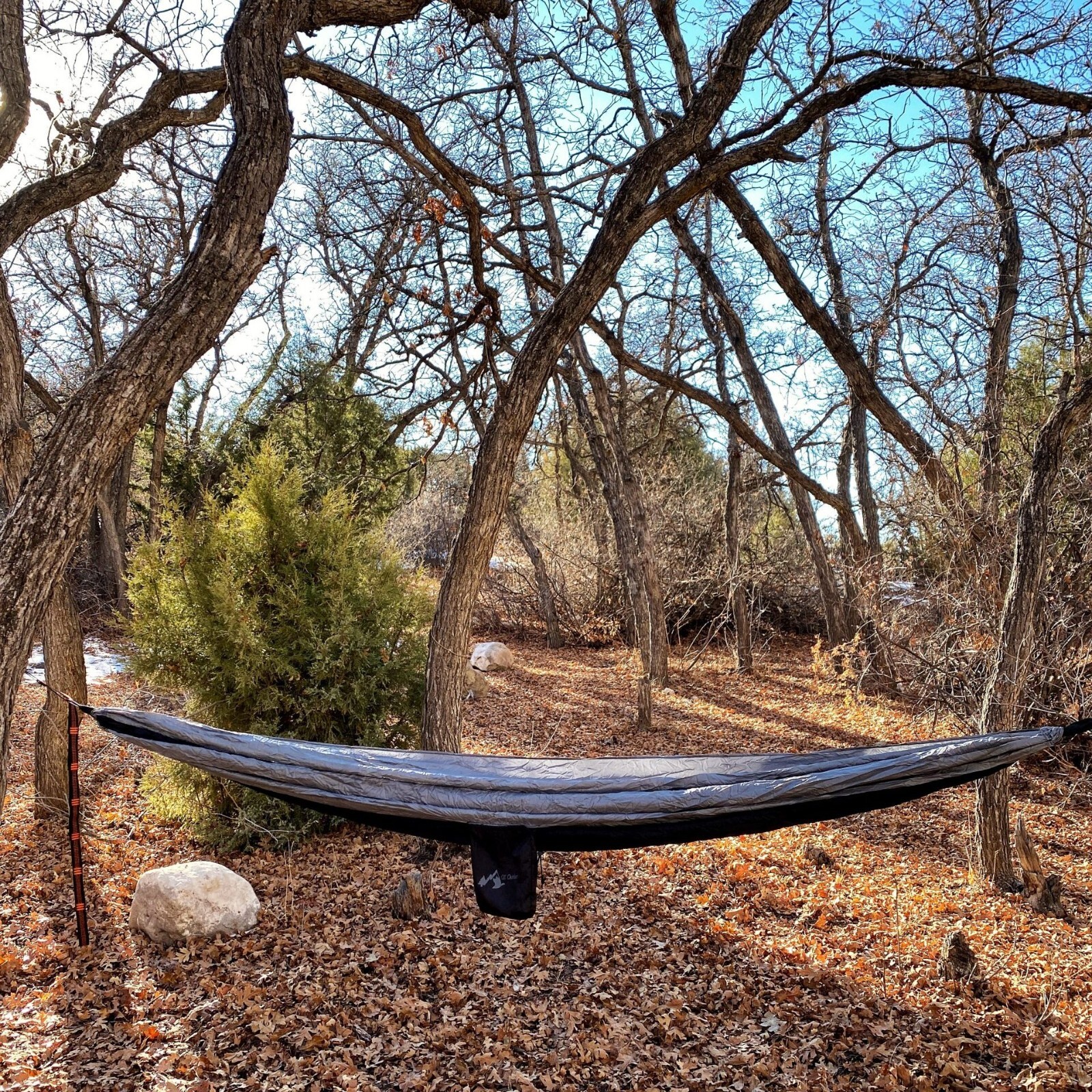 Portable 1 Person Parachute Nylon Outdoor Camping Hammock w/Carabiners & Straps gallery