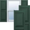 Midnight Green Raised Panel Shutters - 14.75"W x 67"H, Spike Pair gallery