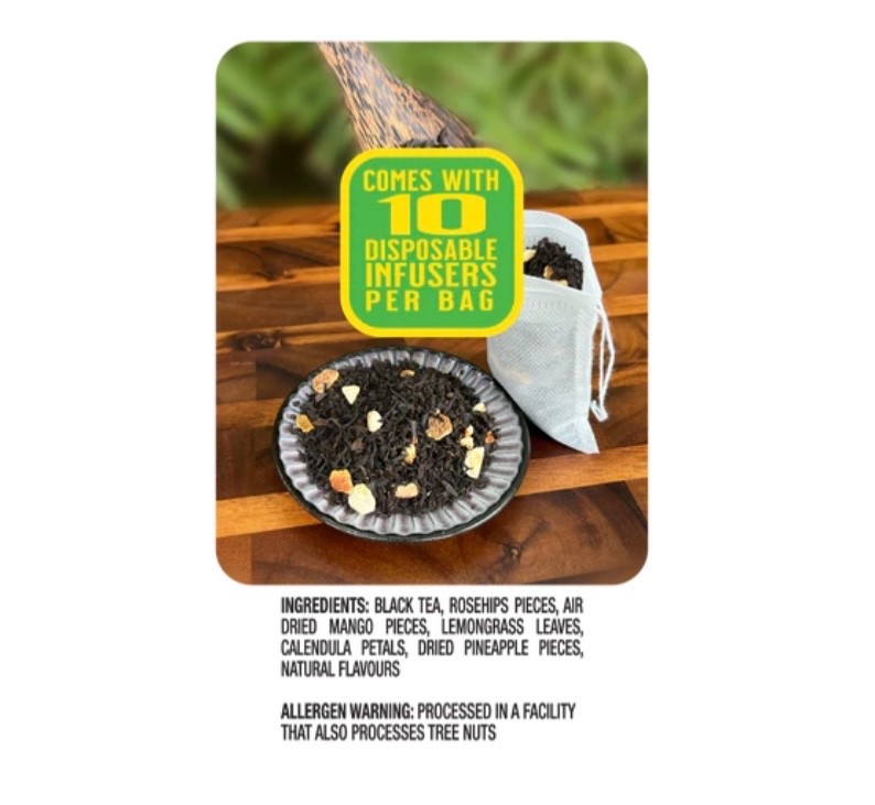Organic🍍Pineapple Mango Tea, Iced or Hot, with 10 infusers, YaYa Hawaii Select gallery