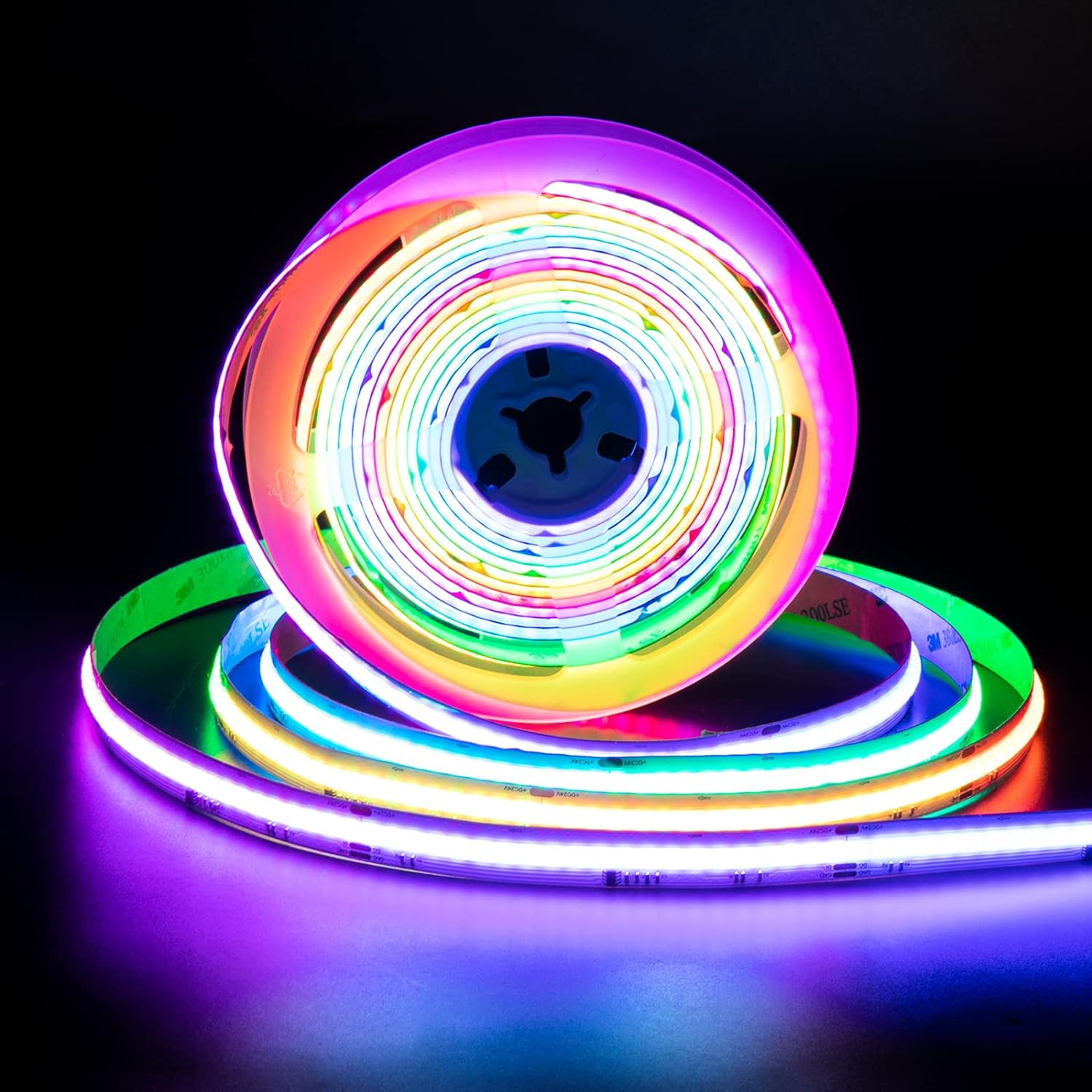 PAUTIX RGB Smart IC COB LED Strip Light Addressable 24Ft/7.5M,Ul-Listed DC24V Co gallery