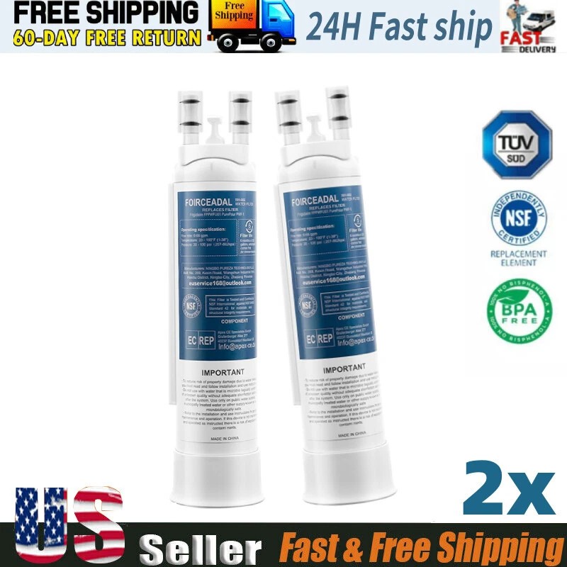 2x For Frigidaire PWF-1 FPPWFU01 Refrige PurePour Water&Ice Filter Sealed New gallery