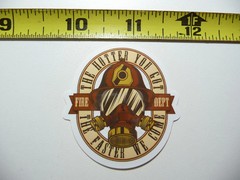 FIREFIGHTER DIRTY RISQUE SAYING SMALL STICKER DECAL JOB WORK OCCUPATION