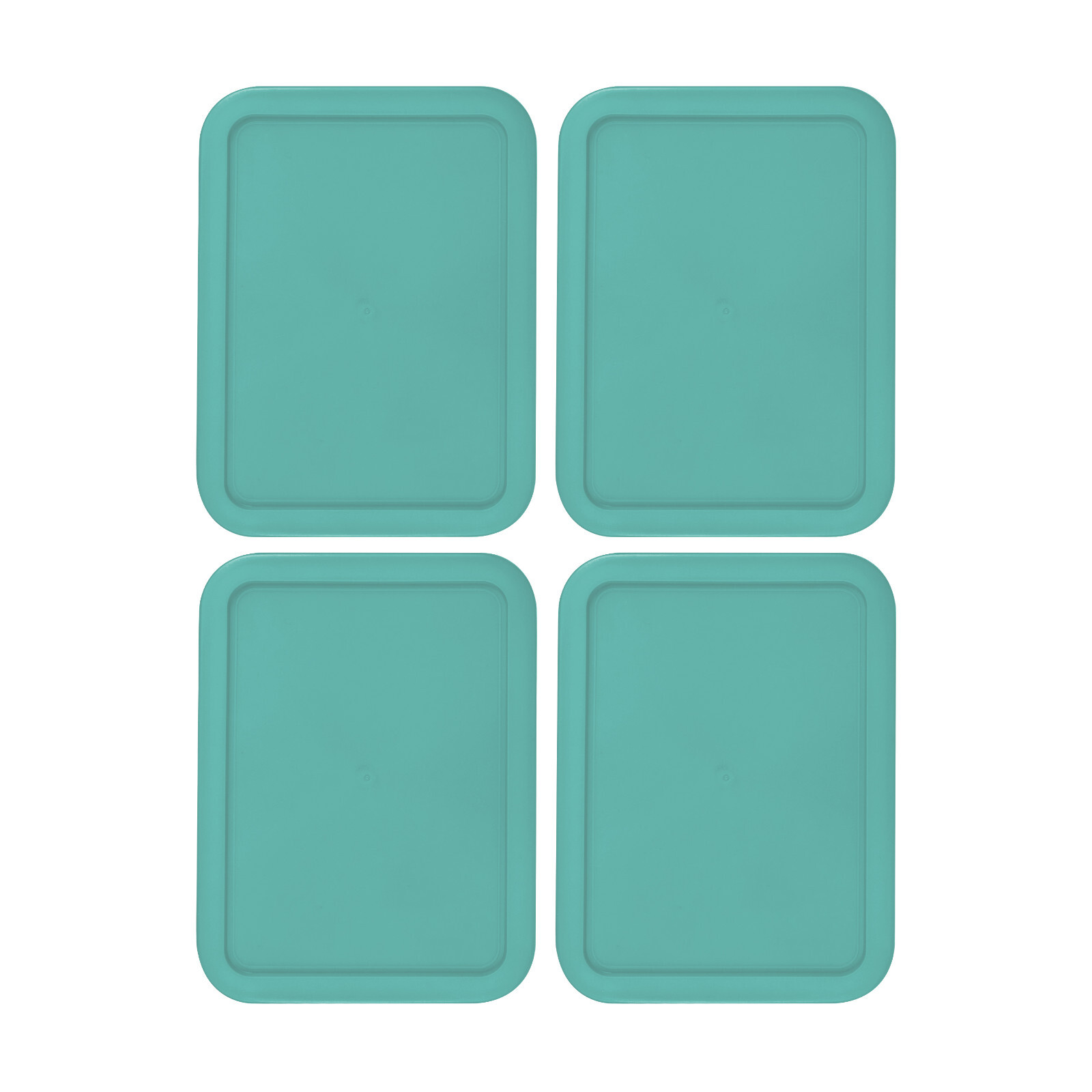 Replacement Lid for 6-CUP Pyrex Cover Rectangle (6.75" x 8.75") TURQUOISE 4-Pack gallery