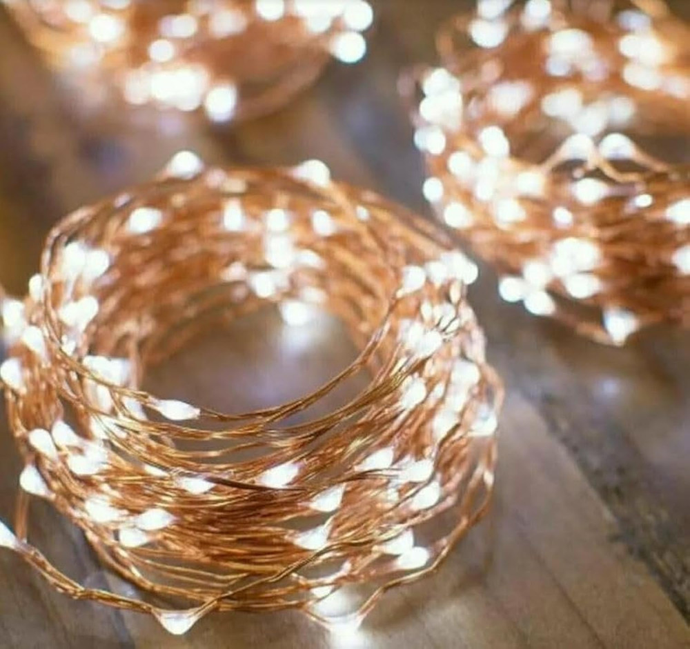 String Lights, Fairy USB String Light with 200 Warm White Leds, 66 FT