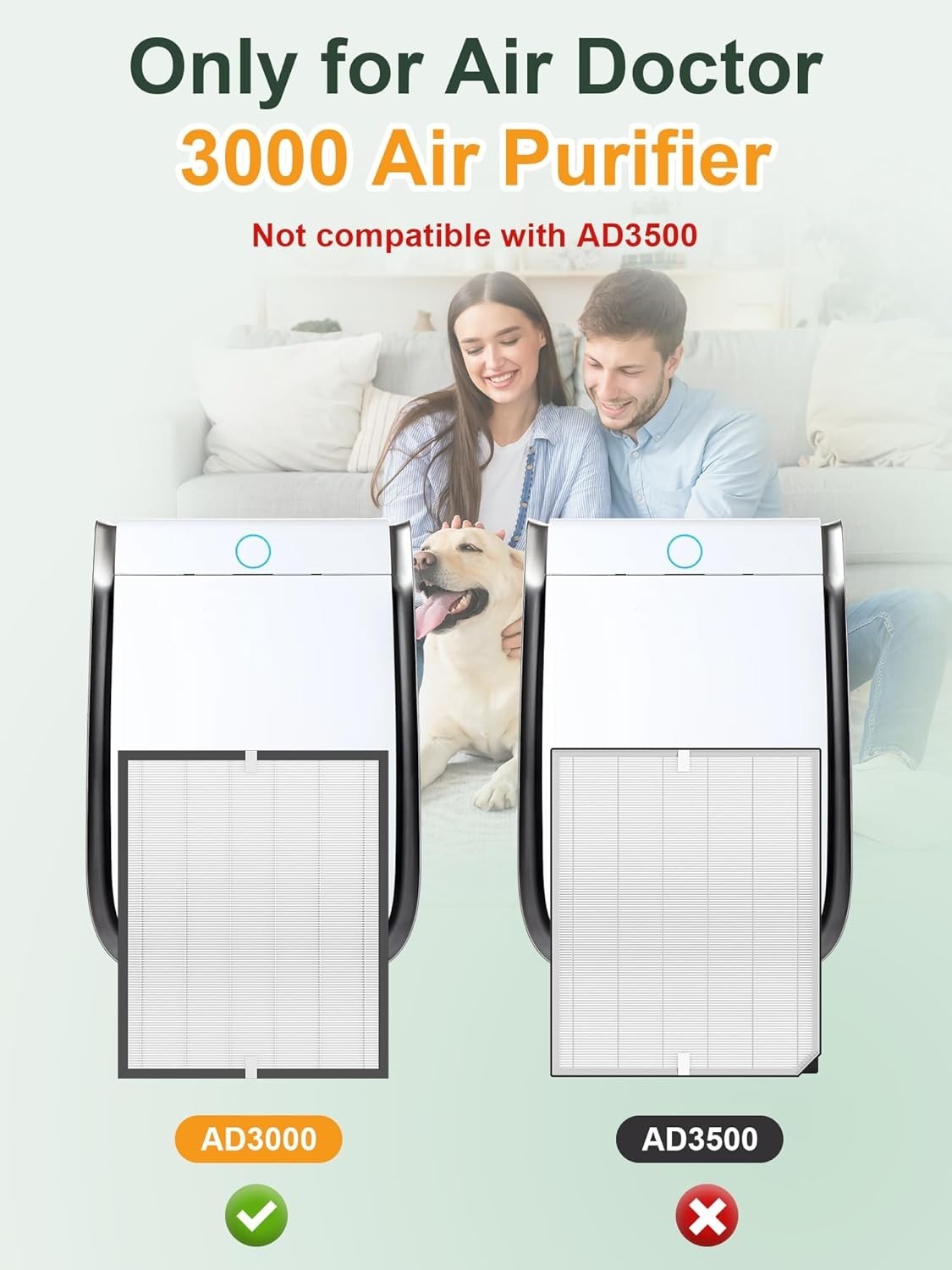 AD 3000 Replacement Filters for Air Doctor 3000 Air Purifier -- Buy 2 for $60 gallery