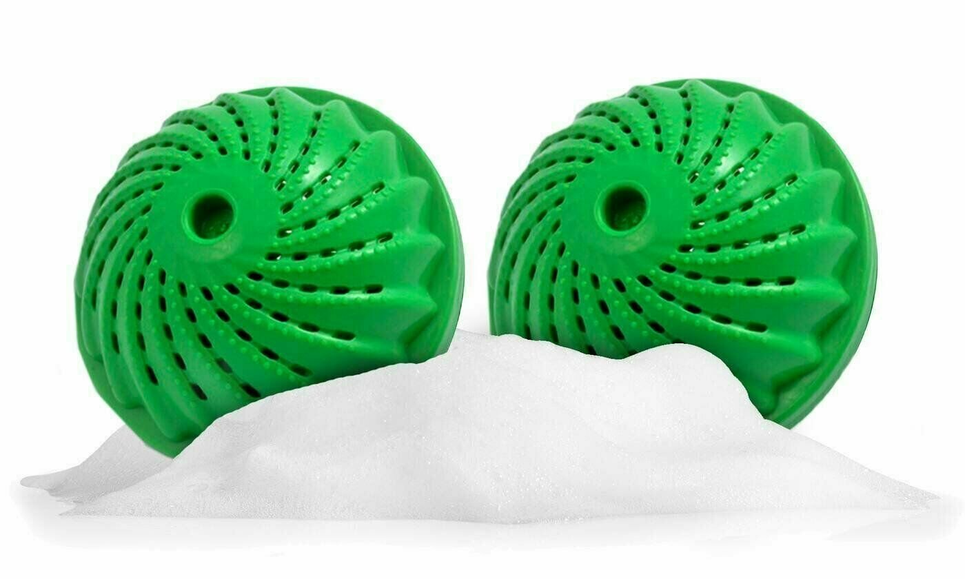 Eco Friendly Reusable Laundry Balls, Detergent-Free Natural Wash Ball--2 pack, gallery