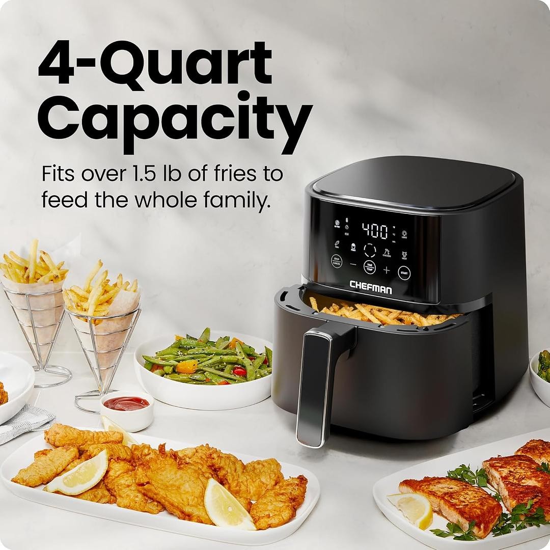 Chefman Air Fryer – 4 QT Compact Airfryer for Quick & Easy Meals in Minutes gallery