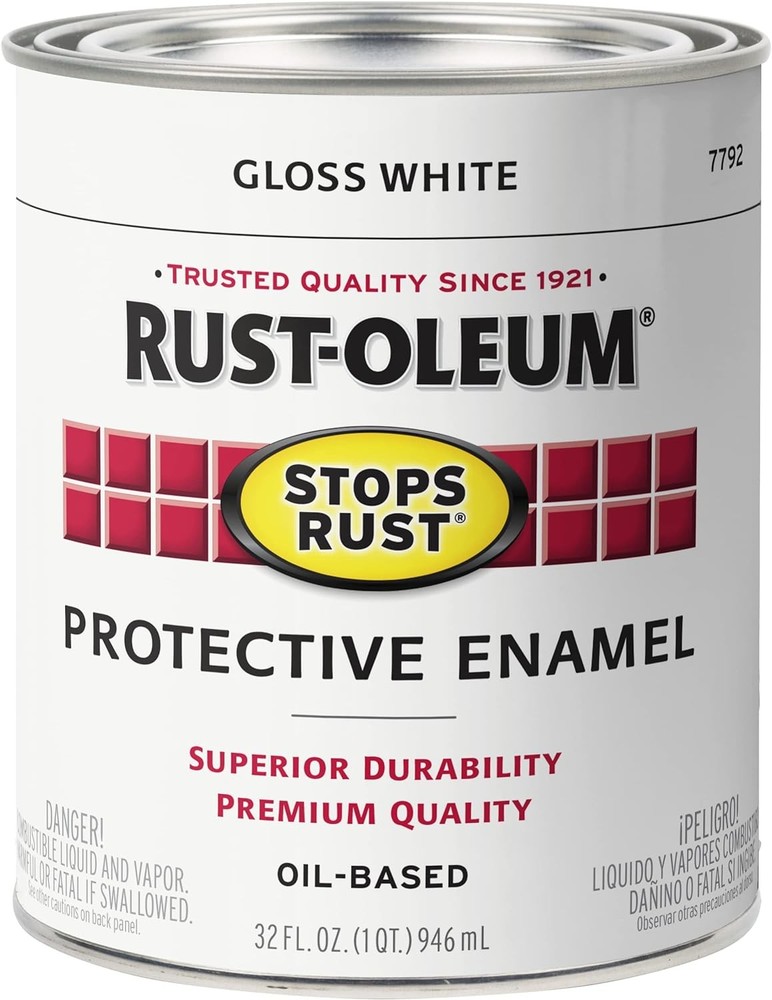 Rust-Oleum Stops Rust Brush-On Paint - 32 FL OZ Quart -Multiple Colors Available