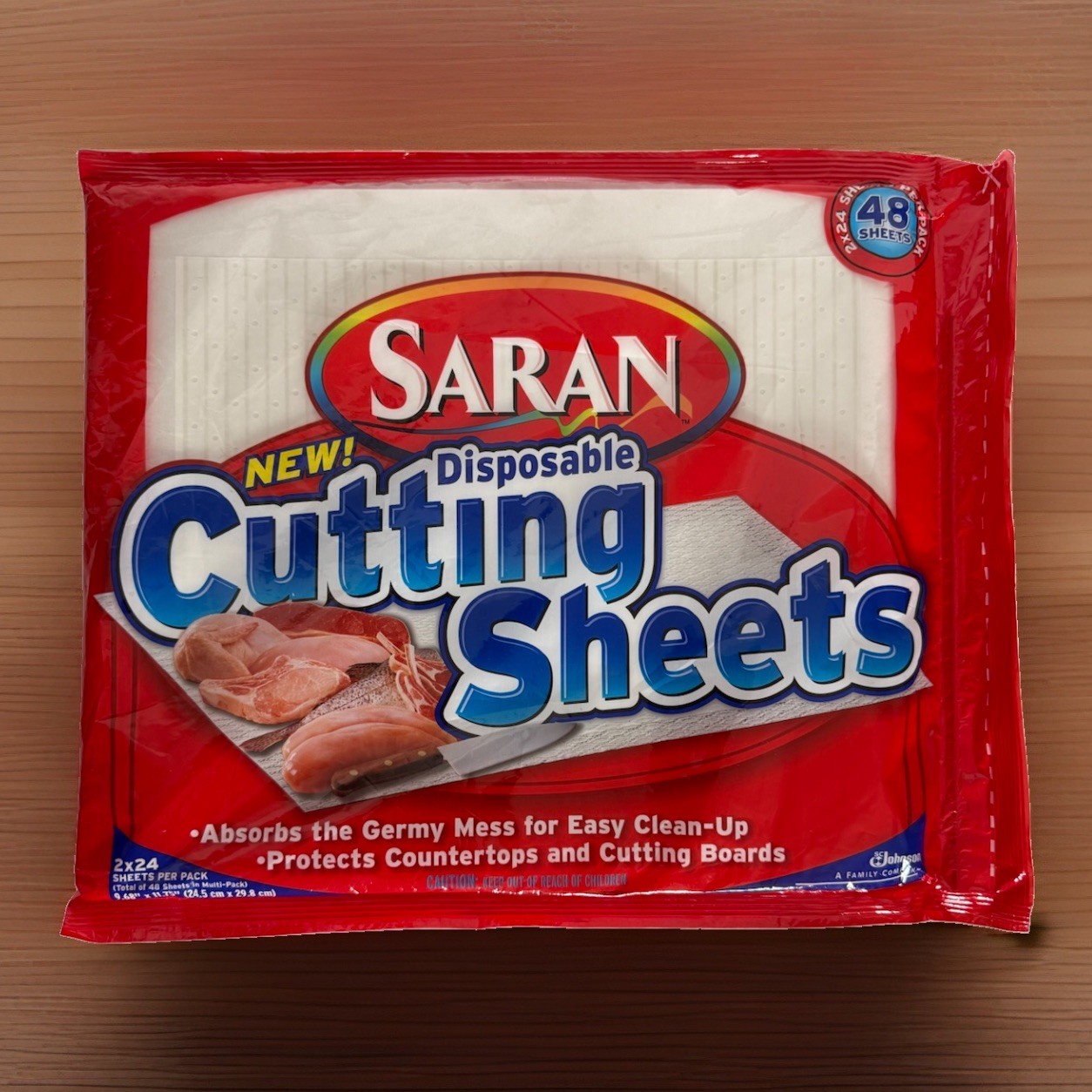 NEW Saran Disposable Cutting Sheets 1 Pack of 24 Easy Clean Up DISCONTINUED ITEM gallery