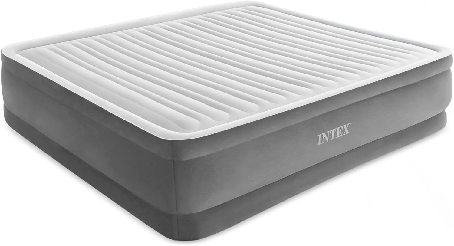 Intex 18" 64409ST Inflatable Elevated Premium Airbed with Built-In Pump, King gallery