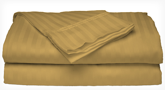 Platinum Level Sheets - 400 Thread 100% Cotton Sateen Dobby Stripe Bed Sheet gallery